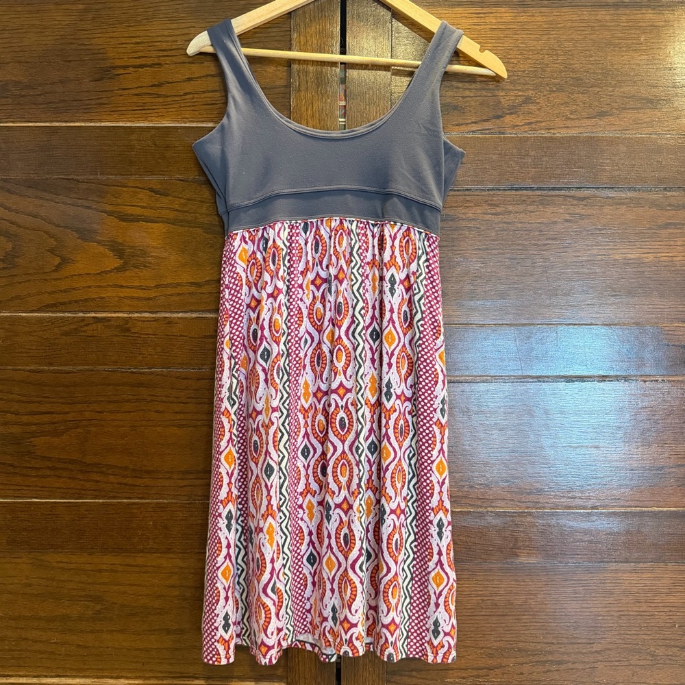Athleta Small Multicolor Patterned Dress Lined Sh… - image 3